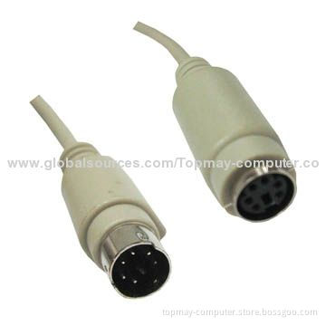 PS/2 Mini Din6 Male to Female Cable with 1.8m Length